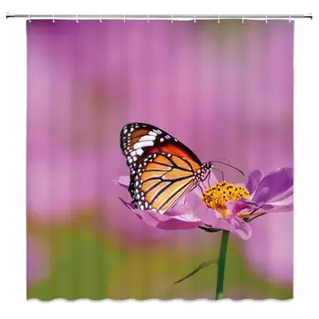 Colored Butterfly Shower Curtain Butterfly Collecting Honey On Flower Petal Romance Spring Funny Image Cloth Fabric Bathroom
Colored Butterfly Shower Curtain Butterfly Collecting Honey On Flower Petal Romance Spring Funny Image Cloth Fabric Bathroom