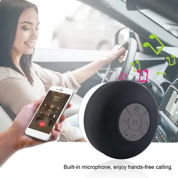 Portable Waterproof Speaker Wireless Car Handsfree Receive Call Music Suction Mic Mini Loudspeaker Box
Portable Waterproof Speaker Wireless Car Handsfree Receive Call Music Suction Mic Mini Loudspeaker Box