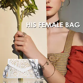 New Fashion Handbags Delicate Design Women Hollow Crossbody Bag PU Leather Snake Print Belt Envelope Shoulder Handbag
New Fashion Handbags Delicate Design Women Hollow Crossbody Bag PU Leather Snake Print Belt Envelope Shoulder Handbag