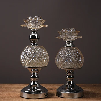 New Chinese Candle Candlestick Home Decoration Decoration Indoor Table Decoration Crystal Glass Candlelight Dinner Props
New Chinese Candle Candlestick Home Decoration Decoration Indoor Table Decoration Crystal Glass Candlelight Dinner Props