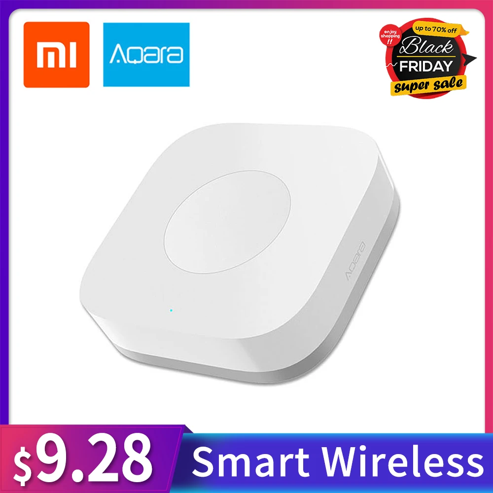 Xiaomi Aqara Smart Wireless Switch Intelligent Switch Application Remote Control ZigBee Wifi Connection 1 gang For Mi Home APP
Xiaomi Aqara Smart Wireless Switch Intelligent Switch Application Remote Control ZigBee Wifi Connection 1 gang For Mi Home APP