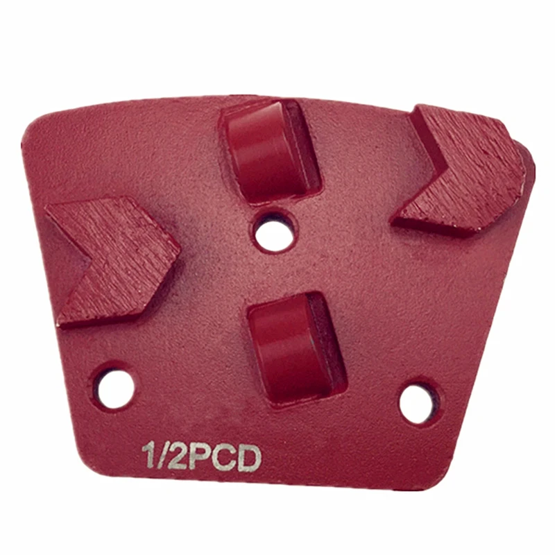KT15 Metal Bond Diamond Grinding Shoes PCD Grinding Pads with Two Half PCD Arrow Segments Epoxy Concrete Coating Removing 12PCS
KT15 Metal Bond Diamond Grinding Shoes PCD Grinding Pads with Two Half PCD Arrow Segments Epoxy Concrete Coating Removing 12PCS