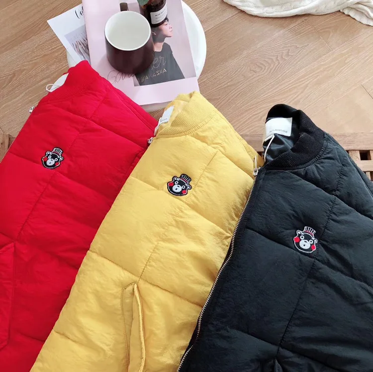 18 Autumn And Winter New Style Casual Simple Japanese-style Cartoon Embroidered Small Stand Collar Solid Color Pattern Cotton-pa
18 Autumn And Winter New Style Casual Simple Japanese-style Cartoon Embroidered Small Stand Collar Solid Color Pattern Cotton-pa