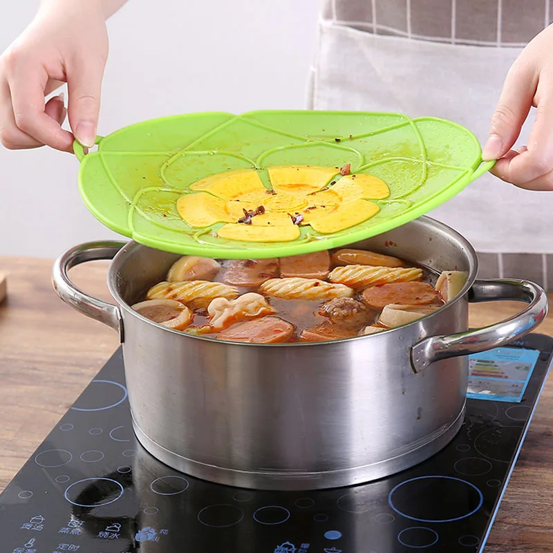New Multifunctional Silicone Covers Spill-Proof Plug Pot Cover Flower Shape Cookware Cooking Tools Household Kitchen Accessories
New Multifunctional Silicone Covers Spill-Proof Plug Pot Cover Flower Shape Cookware Cooking Tools Household Kitchen Accessories