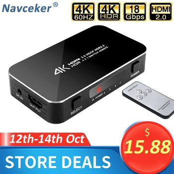 Mini 4 Port 4x1 HDMI Switch Ultra HD 4K@60Hz HDMI 2.0 HDCP 2.2 4 In 1 Out Switcher Box With IR Control For PS4 Apple TV HDTV
Mini 4 Port 4x1 HDMI Switch Ultra HD 4K@60Hz HDMI 2.0 HDCP 2.2 4 In 1 Out Switcher Box With IR Control For PS4 Apple TV HDTV