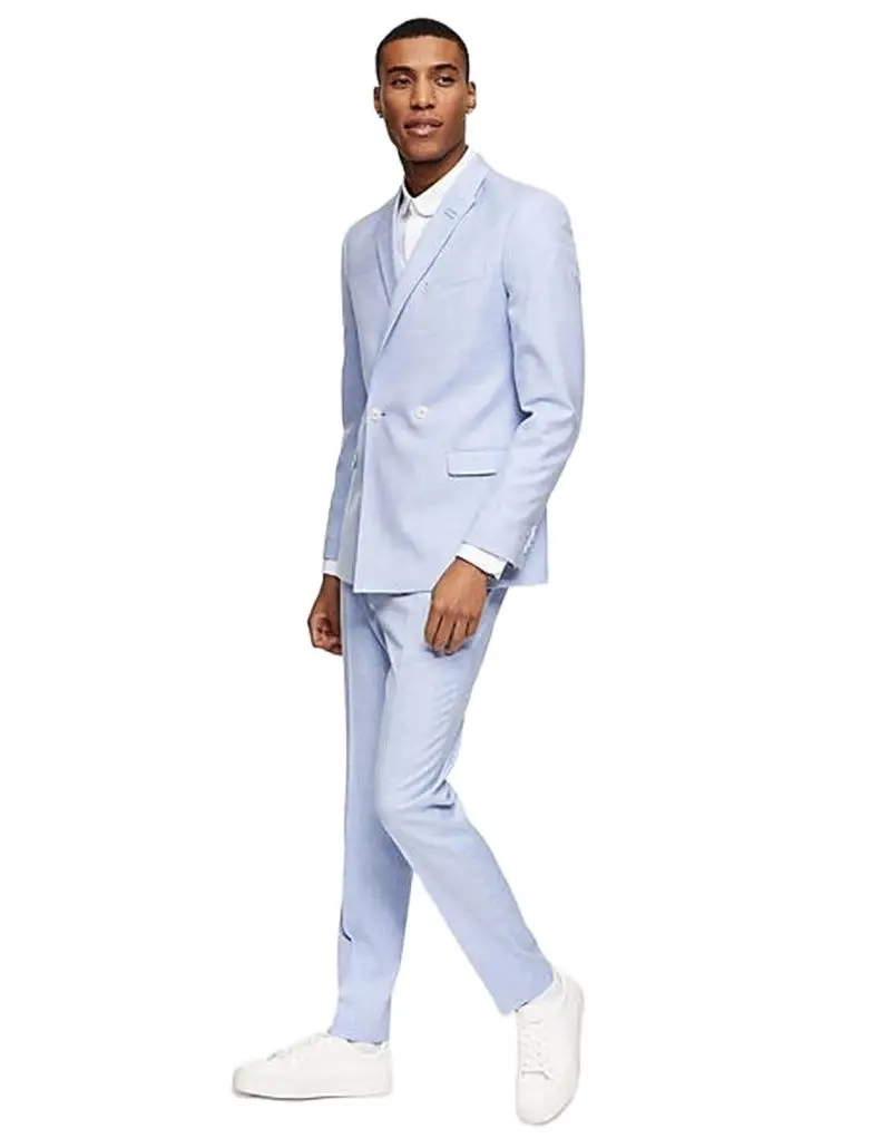 Classic 2022 Light Blue Men Suits Two Pieces Modern Summer Custom Made Handsome Wedding Suits Fit Slim Formal Business Coat+Pant
Classic 2022 Light Blue Men Suits Two Pieces Modern Summer Custom Made Handsome Wedding Suits Fit Slim Formal Business Coat+Pant