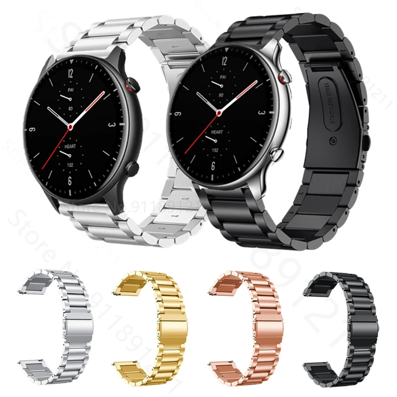 20mm 22mm Metal Watch Band Strap For Huami Amazfit GTR 2 / 2e / 47mm / 42mm / Stratos / Pace Bracelet For Huawei Watch GT 2 Pro
20mm 22mm Metal Watch Band Strap For Huami Amazfit GTR 2 / 2e / 47mm / 42mm / Stratos / Pace Bracelet For Huawei Watch GT 2 Pro