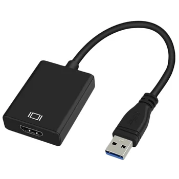 Usb 3.0 To Hdmi Hd 1080P Hdtv Audio Video Adapter Converter Cable For Windows 7/8/10 Pc
Usb 3.0 To Hdmi Hd 1080P Hdtv Audio Video Adapter Converter Cable For Windows 7/8/10 Pc