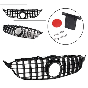 GT R Front Grille Upper Grill For Mercedes-Benz C-Class W205 C200 C250 C300 C350 2019 Glossy Black ABS Plastic No Emblem 
GT R Front Grille Upper Grill For Mercedes-Benz C-Class W205 C200 C250 C300 C350 2019 Glossy Black ABS Plastic No Emblem
