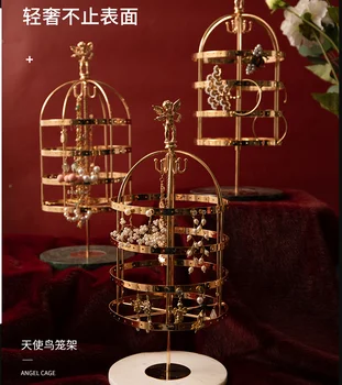 Household simple rotatable earring storage rack european style large capacity earring Jewelry shelf display rack organizer
Household simple rotatable earring storage rack european style large capacity earring Jewelry shelf display rack organizer