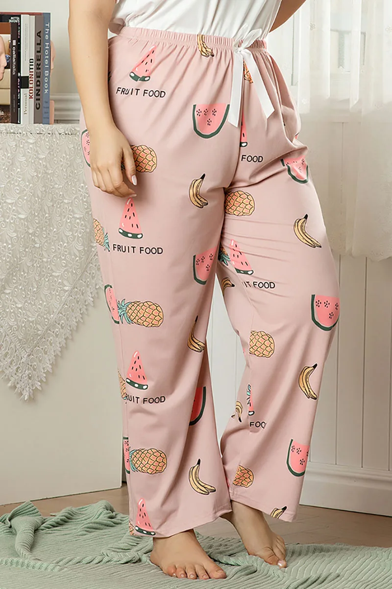 Summer Fruits Printed Pajamas Pants 