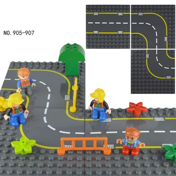 City Road Street Baseplate For Big Duploed Blocks Straight Curve T-Junction Building Blocks Parts Base Plate Gifts
City Road Street Baseplate For Big Duploed Blocks Straight Curve T-Junction Building Blocks Parts Base Plate Gifts