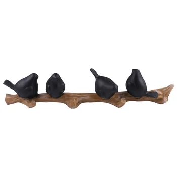 1PC Wall Hook Stereoscopic Bird Design Hook Fashion Clothing Hook Household Hanging Hook for Home Shop (Four Black Bird)
1PC Wall Hook Stereoscopic Bird Design Hook Fashion Clothing Hook Household Hanging Hook for Home Shop (Four Black Bird)