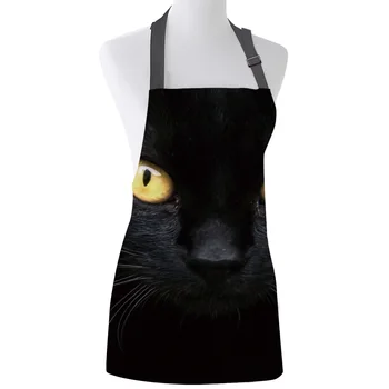 Black Cat Face Yellow Eyes Print Apron Print Unisex Kitchen Bib with Adjustable Neck for Cooking Gardening
Black Cat Face Yellow Eyes Print Apron Print Unisex Kitchen Bib with Adjustable Neck for Cooking Gardening