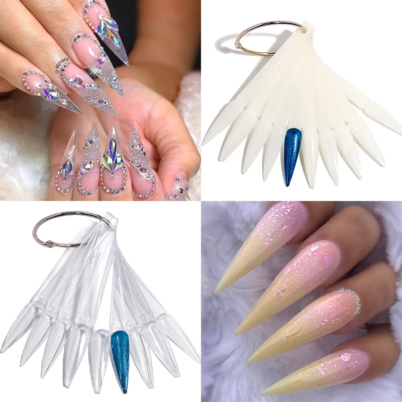 40 Pcs False Nail Tips Color Card Transparent White Natural Black Nail Art Practice Display Nail Art DIY Tools Design
40 Pcs False Nail Tips Color Card Transparent White Natural Black Nail Art Practice Display Nail Art DIY Tools Design