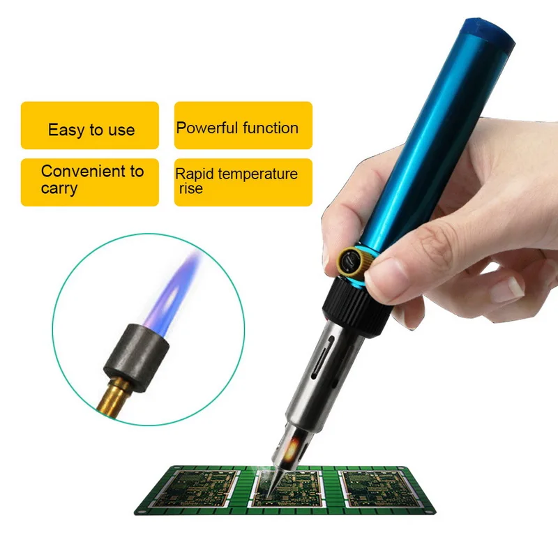 Portable Multi-function Welding Gun Pen Type Gas Soldering Iron Electronic Parts Repair Gas Soldering Iron Torch Gun
Portable Multi-function Welding Gun Pen Type Gas Soldering Iron Electronic Parts Repair Gas Soldering Iron Torch Gun