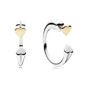 Fashion 925 Sterling Silver Two Hearts Europe Stud Earrings C Hoop Stud Earrings For Original Women Bead Charm Gift DIY Jewelry
Fashion 925 Sterling Silver Two Hearts Europe Stud Earrings C Hoop Stud Earrings For Original Women Bead Charm Gift DIY Jewelry