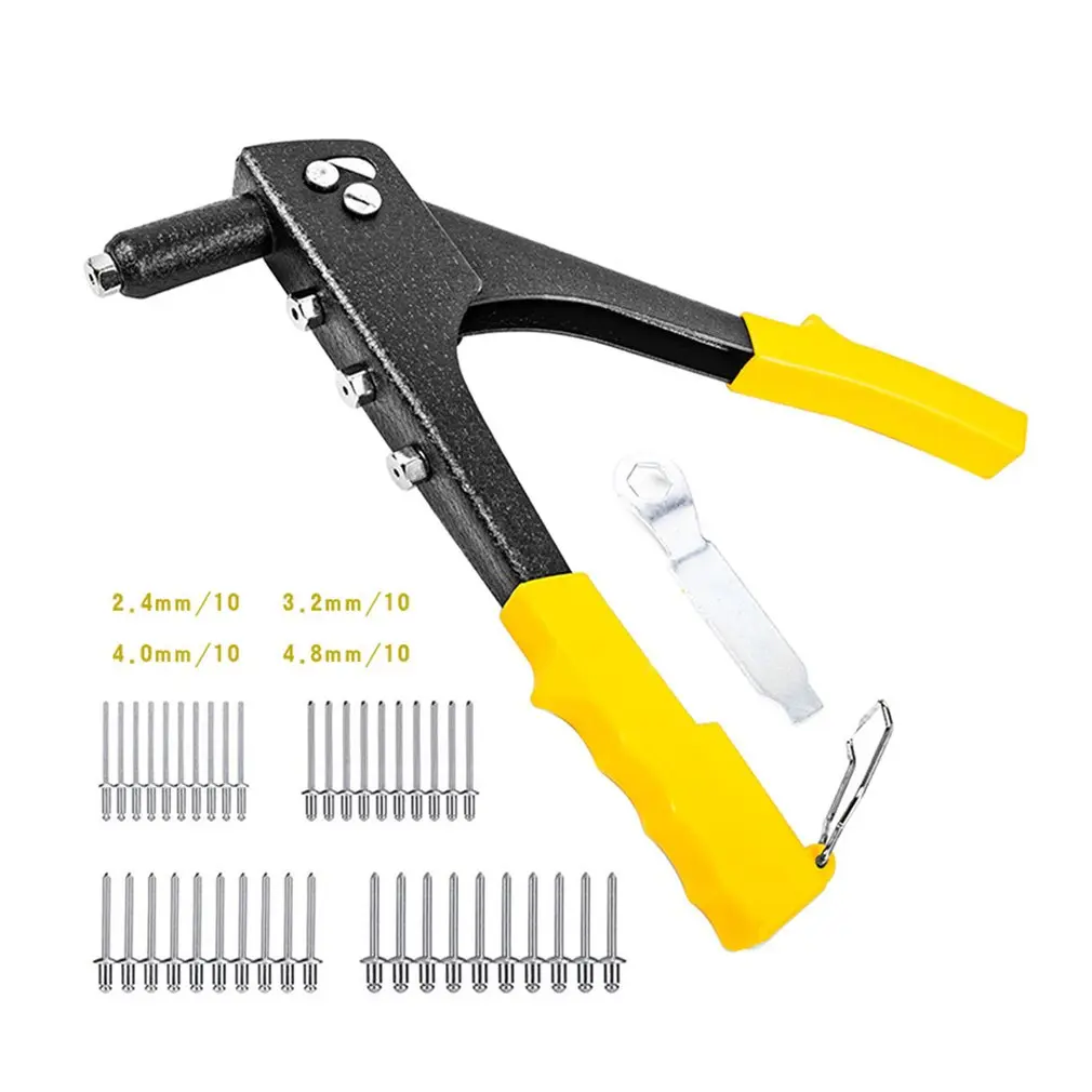 Stainless Steel Manual Single Hand Rivet Gun 4 Head Nozzle Pop Blind Riveter Set For Workshop/Heavy Duty Tools Repair
Stainless Steel Manual Single Hand Rivet Gun 4 Head Nozzle Pop Blind Riveter Set For Workshop/Heavy Duty Tools Repair