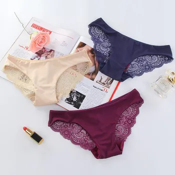 3 Pcs/Lot Womens Sexy Underwear Women Lace Panties Seamless Breathable Cotton Panty Hollow Briefs Ultra-Thin Underwear Low Waist
3 Pcs/Lot Womens Sexy Underwear Women Lace Panties Seamless Breathable Cotton Panty Hollow Briefs Ultra-Thin Underwear Low Waist