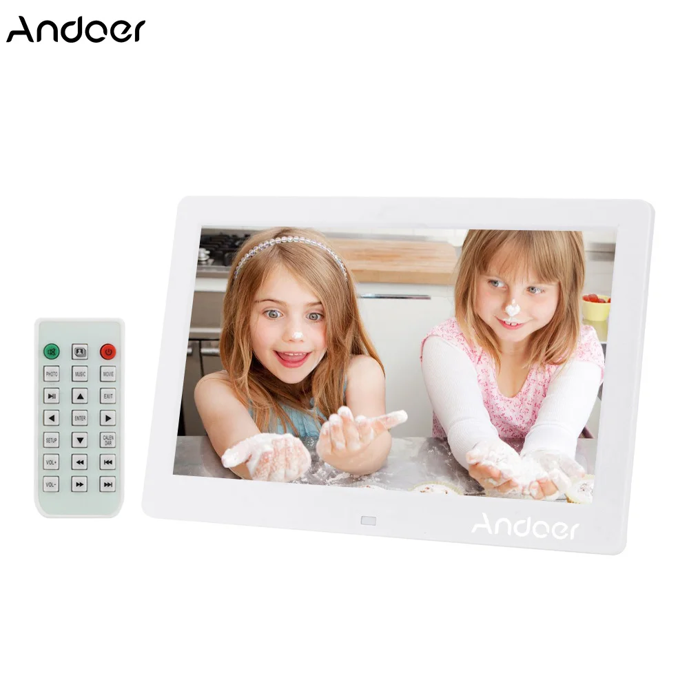 Andoer 10.1" HD Digital Photo Frame High Resolution Digital Picture Frame MP4 Movie Player Digital Photo Frame w/ Remote Control
Andoer 10.1" HD Digital Photo Frame High Resolution Digital Picture Frame MP4 Movie Player Digital Photo Frame w/ Remote Control