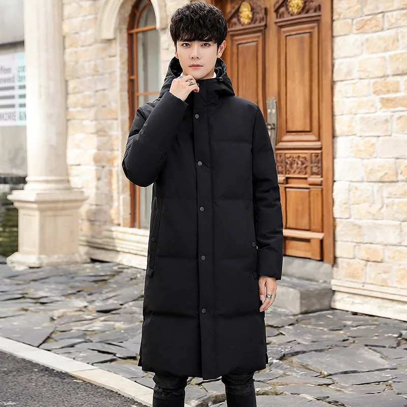 Winter New Style Men's White Duck down Mid-length down Jacket-Style Stand Collar Men Hooded Solid Color Casual Coat Men'S Wear
Winter New Style Men's White Duck down Mid-length down Jacket-Style Stand Collar Men Hooded Solid Color Casual Coat Men'S Wear