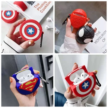 Marvel Superman Spiderman For Apple Airpods 2 Silicon Case Wireless Bluetooth Headphones Earphone Cover Captain America Case Box
Marvel Superman Spiderman For Apple Airpods 2 Silicon Case Wireless Bluetooth Headphones Earphone Cover Captain America Case Box