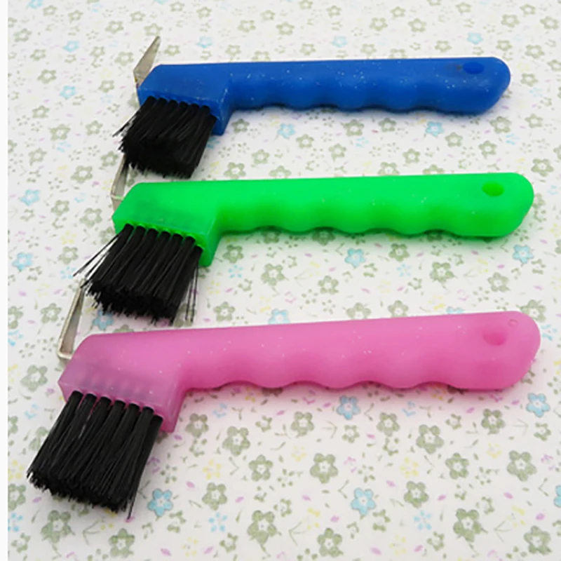 Plastic Horse Hoof Pick Brush Anti-Slip Grooming Tool Soft Rubber Horse Riding Durable Equestrian Equipment Dual Use
Plastic Horse Hoof Pick Brush Anti-Slip Grooming Tool Soft Rubber Horse Riding Durable Equestrian Equipment Dual Use