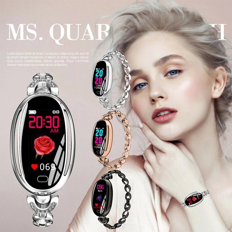 Fashion Women Smart Watch with Heart Rate Blood Pressure Sleep Monitoring Smart Band Fitness Tracker Bracelet Health Wristband
Fashion Women Smart Watch with Heart Rate Blood Pressure Sleep Monitoring Smart Band Fitness Tracker Bracelet Health Wristband