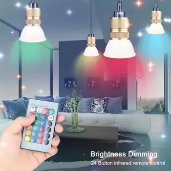 3/5/10/15W E27 RGB Dimmable Ampoule LED Smart Lights IR Remote Control Can Adjustable Brightness Home Decor Smart Wifi Lights
3/5/10/15W E27 RGB Dimmable Ampoule LED Smart Lights IR Remote Control Can Adjustable Brightness Home Decor Smart Wifi Lights