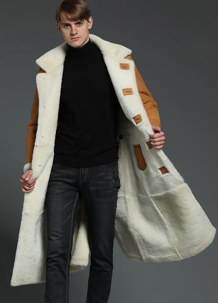 2019 New arrival Fur one Genuine Leather Jacket Men X-Long Leather Coat 130CM Men's Sheepskin Winter Thicken Warm jackets
2019 New arrival Fur one Genuine Leather Jacket Men X-Long Leather Coat 130CM Men's Sheepskin Winter Thicken Warm jackets