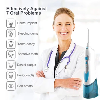 Portable Oral Irrigator Rechargeable Water Jet Flosser Irrigator IPX7 Tooth Calculus Remover Cleaner Tooth Stains Tartar Tool
Portable Oral Irrigator Rechargeable Water Jet Flosser Irrigator IPX7 Tooth Calculus Remover Cleaner Tooth Stains Tartar Tool
