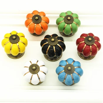 Saim Ceramic Pumpkin Handle 6/12 PCS Hand Painted Knobs Cabinet Drawer Handles Pulls Wardrobe Colorful Pumpkin Knobs Pulls
Saim Ceramic Pumpkin Handle 6/12 PCS Hand Painted Knobs Cabinet Drawer Handles Pulls Wardrobe Colorful Pumpkin Knobs Pulls