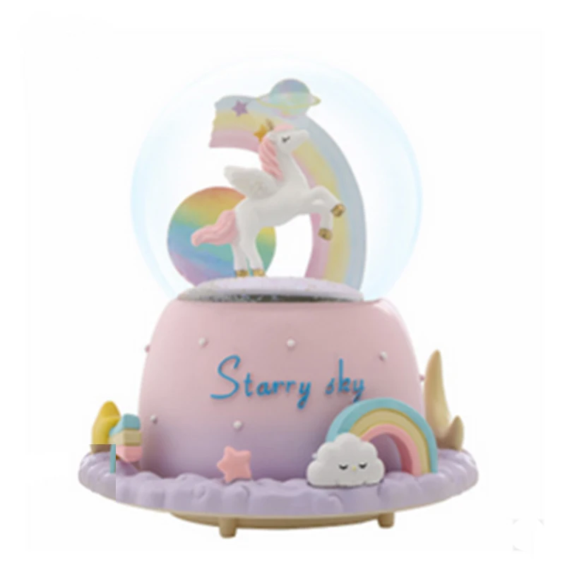 2019 Girl Music Box Heart Shape Unicorn Crystal Ball Music Box Decoration Cartoon Rainbow Children Student Birthday Gift
2019 Girl Music Box Heart Shape Unicorn Crystal Ball Music Box Decoration Cartoon Rainbow Children Student Birthday Gift