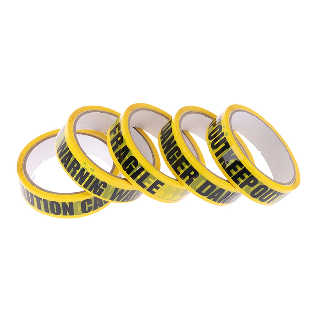 Generic 1 Roll Yellow DIY Warning Tape Danger Caution Fragile Keep Out