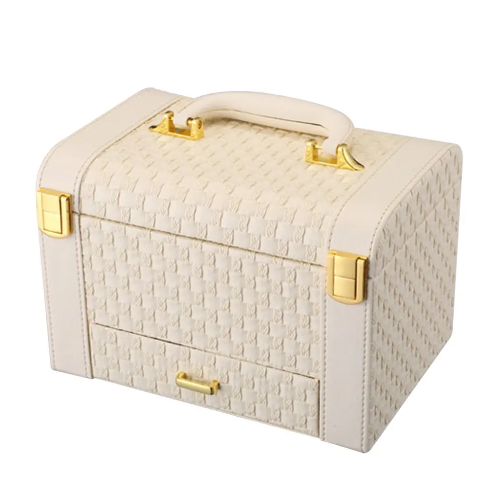Portable Originality Woven Pattern Box Makeup Storage Case Desktop Organizer Jewelry Ornaments Drawers Cosmetic Organizer
Portable Originality Woven Pattern Box Makeup Storage Case Desktop Organizer Jewelry Ornaments Drawers Cosmetic Organizer