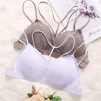Sexy Women Brassiere Lace Bra Underwear Female Bralette Lingerie Deep V Strap Cross Front Beauty Push Up Bras Small A/B Cup
Sexy Women Brassiere Lace Bra Underwear Female Bralette Lingerie Deep V Strap Cross Front Beauty Push Up Bras Small A/B Cup