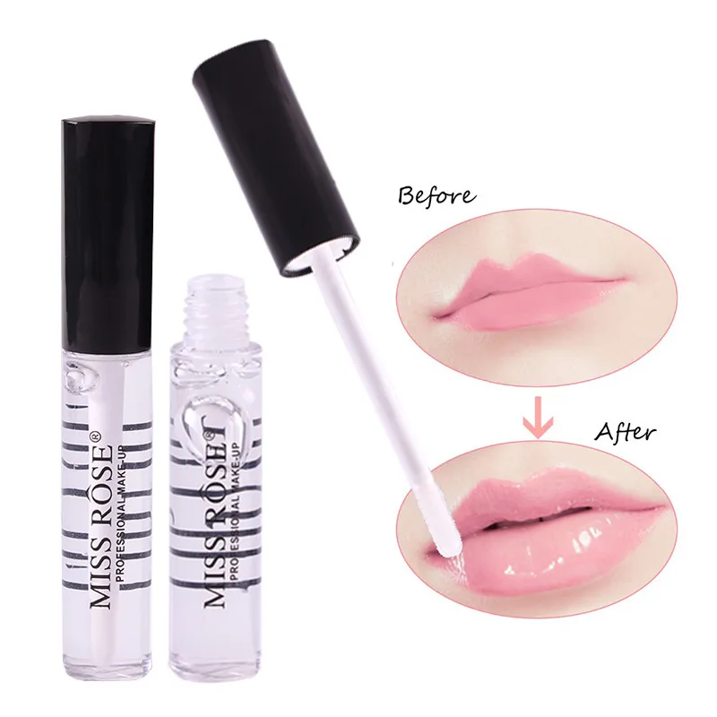 

1PCS Moisturizer Plumper Hydration Lip Gloss Long Lasting Sexy Big Lips Pump Transparent Waterproof Volume Lip Clear Lipgloss