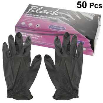 50pcs Hairdressing Beauty Glove Disposable Nitrile Latex Rubber Protective Gloves For Man Woman (Black, A Box Has 50pcs L Size)
50pcs Hairdressing Beauty Glove Disposable Nitrile Latex Rubber Protective Gloves For Man Woman (Black, A Box Has 50pcs L Size)