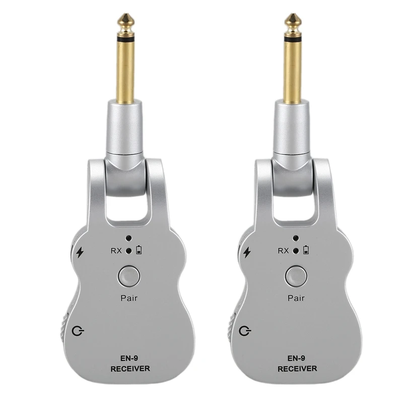 TOP!-2.4GHZ Wireless Guitar System Transmitter Receiver for Electric Guitar Bass Built-In Rechargeable Lithium (Silver)
TOP!-2.4GHZ Wireless Guitar System Transmitter Receiver for Electric Guitar Bass Built-In Rechargeable Lithium (Silver)