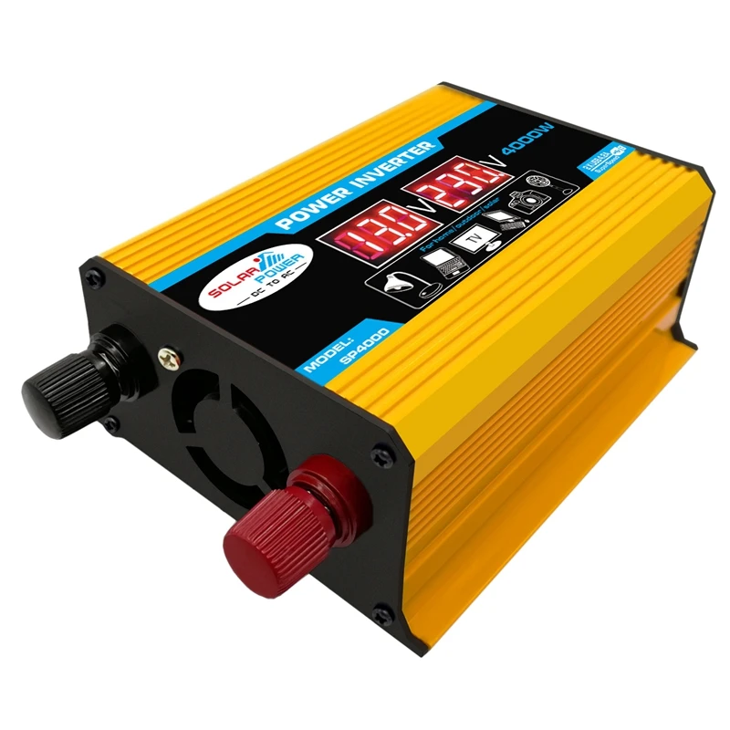 Car Inverter 4000W Pe Ak Power Inverter Voltage Convertor Transformer Inversor + LCD Display
Car Inverter 4000W Pe Ak Power Inverter Voltage Convertor Transformer Inversor + LCD Display