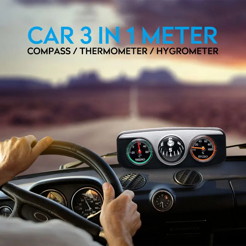 Vehemo Car Thermometer Car Guide Ball Outdoor 3in1 Mini Car Hygrometer Multi-Function Black Compass Auto
Vehemo Car Thermometer Car Guide Ball Outdoor 3in1 Mini Car Hygrometer Multi-Function Black Compass Auto