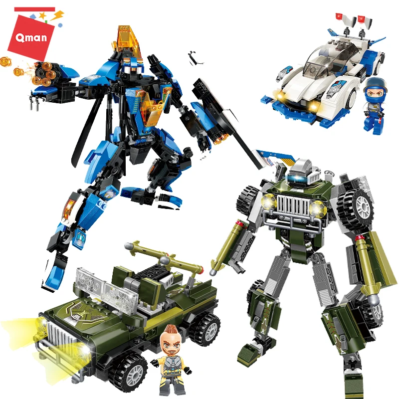 QMAN City Transformation Robot Building Block set 2in1 technic car model constructor Bricks educational toys For Children gift
QMAN City Transformation Robot Building Block set 2in1 technic car model constructor Bricks educational toys For Children gift