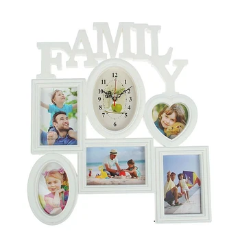 Wall clock, series: Photo, "A friendly family", 5 photo frames, 42x50 cm 1588282
Wall clock, series: Photo, "A friendly family", 5 photo frames, 42x50 cm 1588282