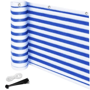 Balcony Privacy Sn Wind Breaker Garden Sn for UV, Sun & Wind Protection PE Outdoor Sn Blue/White 90X500cm
Balcony Privacy Sn Wind Breaker Garden Sn for UV, Sun & Wind Protection PE Outdoor Sn Blue/White 90X500cm