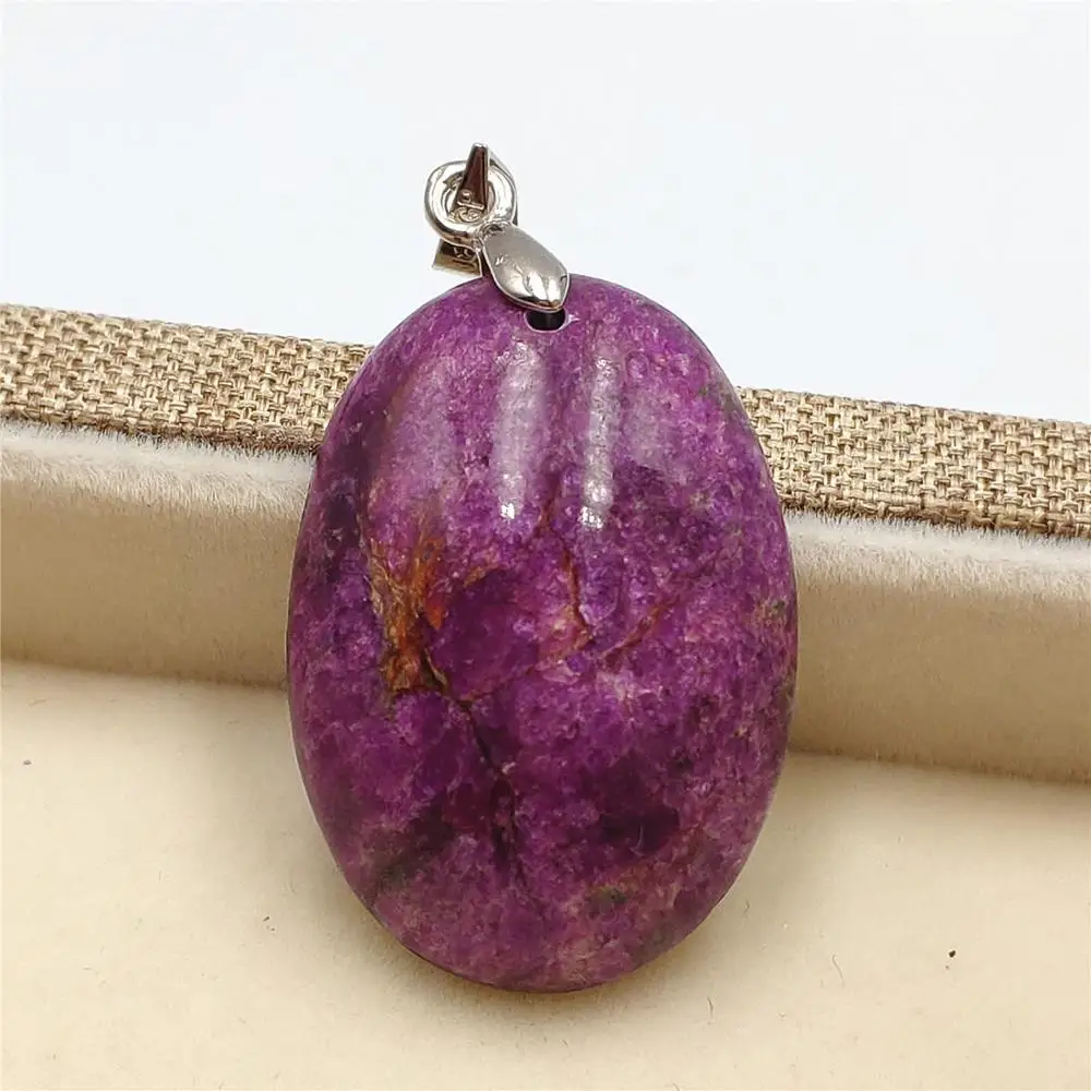 Natural Purple Red Sugilite Pendant Oval Shape Gemstone 28x20x8mm For Women Men Gift Fashion Necklace Pendant AAAAA
Natural Purple Red Sugilite Pendant Oval Shape Gemstone 28x20x8mm For Women Men Gift Fashion Necklace Pendant AAAAA