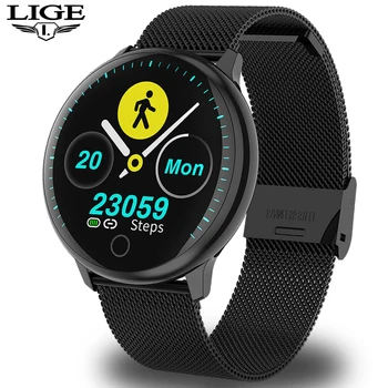 LIGE Men Sport Pedometer Smart Watch IP68 Waterproof Fitness Tracker Heart Rate Monitor Women Clock Smartwatch Chronograph
LIGE Men Sport Pedometer Smart Watch IP68 Waterproof Fitness Tracker Heart Rate Monitor Women Clock Smartwatch Chronograph