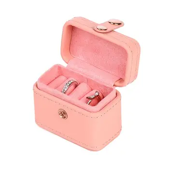 Mini Snap Leather Ring Storage Box Earring Bangle Display Case Jewelry Organizer X7JB
Mini Snap Leather Ring Storage Box Earring Bangle Display Case Jewelry Organizer X7JB