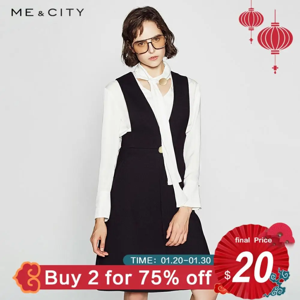 Me&City 2019 new fashion winter Wool Dress Sleeveless work OL women dress casual A-Lin v-neck Elegant dress vestidos de festa
Me&City 2019 new fashion winter Wool Dress Sleeveless work OL women dress casual A-Lin v-neck Elegant dress vestidos de festa