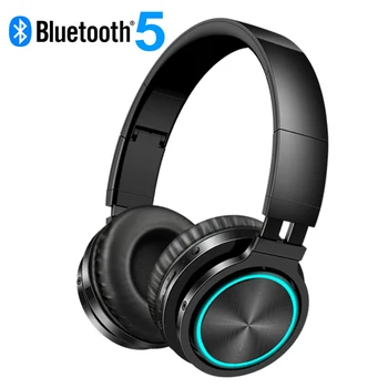 Professional Wireless Gaming Headsets Bluetooth V5.0 Headphones LED Light HD Stereo Supoort TF Card for PC Smart Phones B12
Professional Wireless Gaming Headsets Bluetooth V5.0 Headphones LED Light HD Stereo Supoort TF Card for PC Smart Phones B12