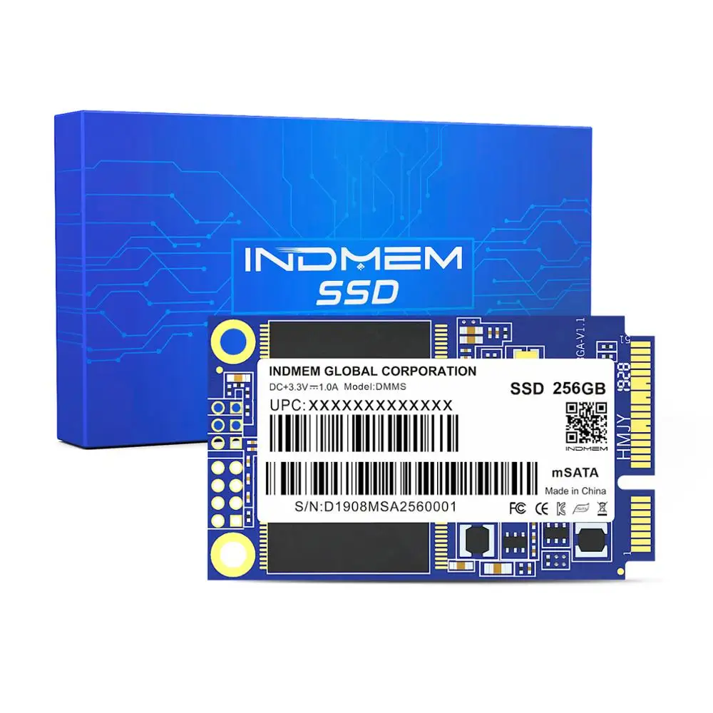 Твердотельный накопитель INDMEM mSata MLC SSD Sata 256 ГБ 128 Гб 64 32 HD жесткий диск 120 240 512